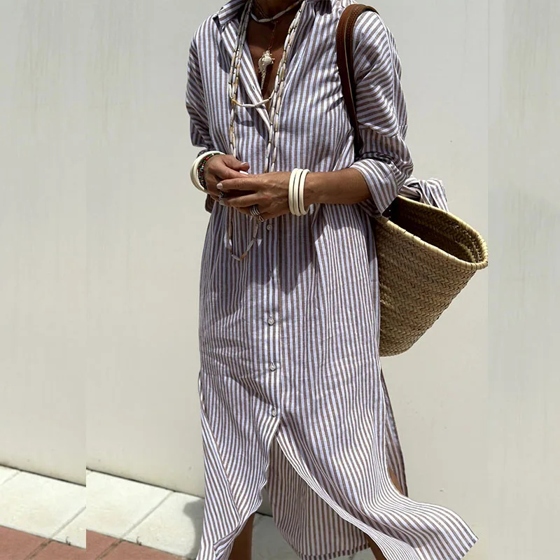 STRIPED DRESS SHIRT