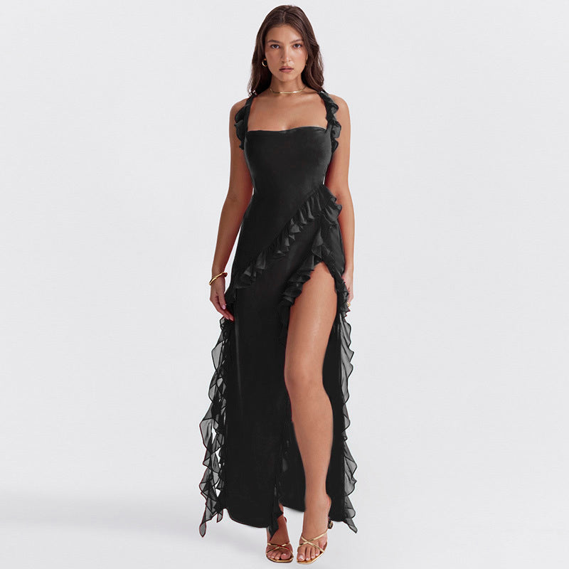 Ruffle Dress Noble Aura
