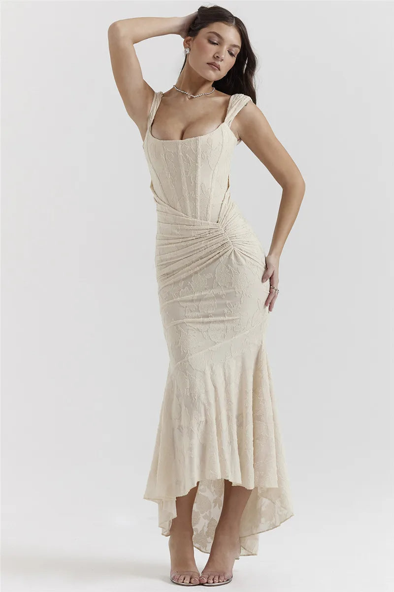 Sculpted Elegance Maxi Dress