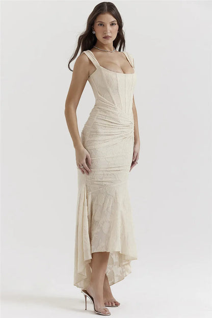 Sculpted Elegance Maxi Dress