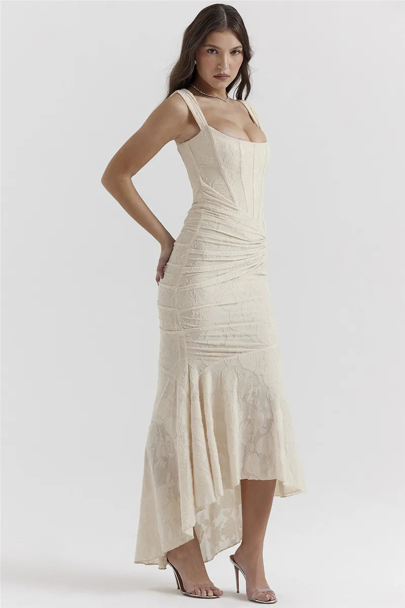 Sculpted Elegance Maxi Dress