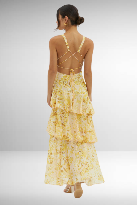 Sapphire Drift Maxi Dress