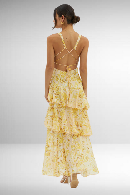 Sapphire Drift Maxi Dress