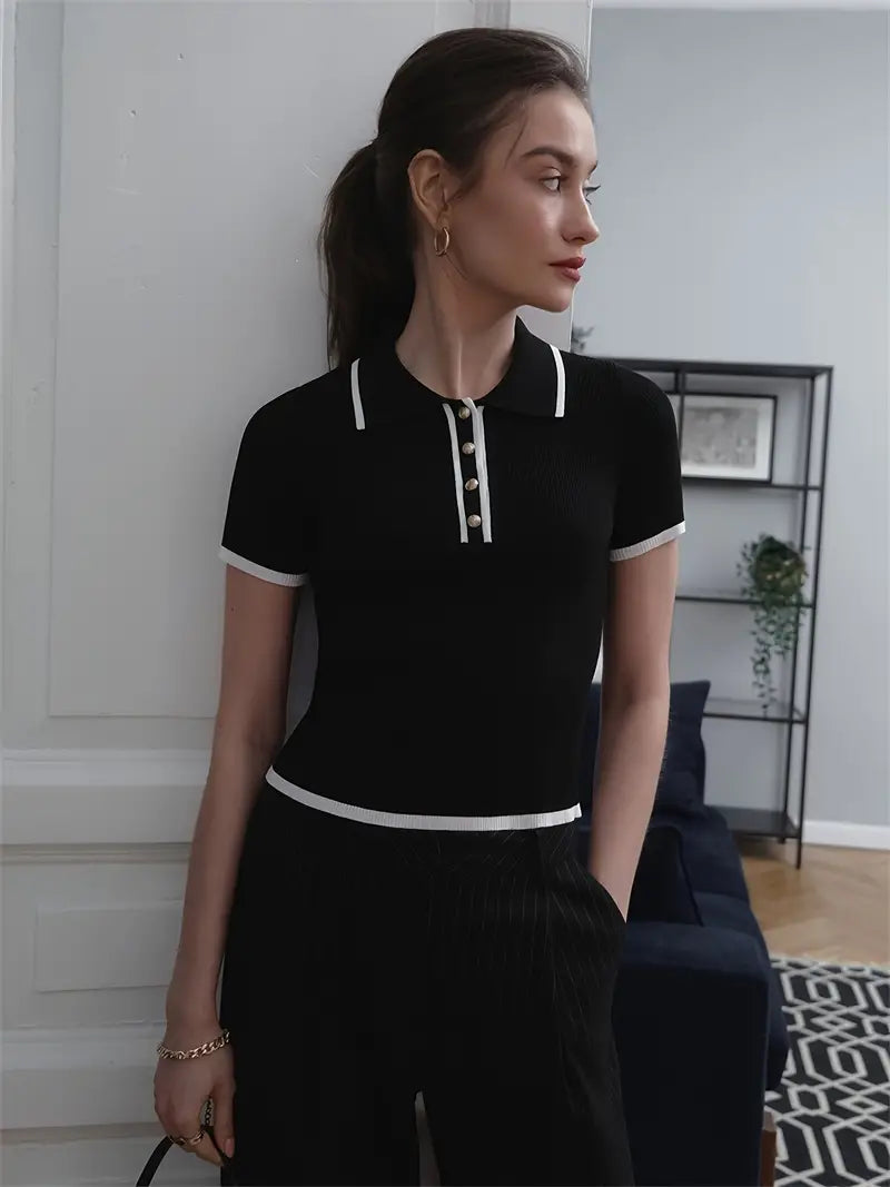 Knit Blouse Effortlessly Chic