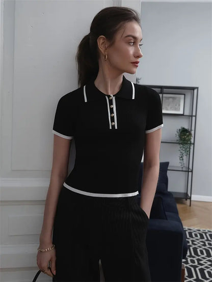 Knit Blouse Effortlessly Chic