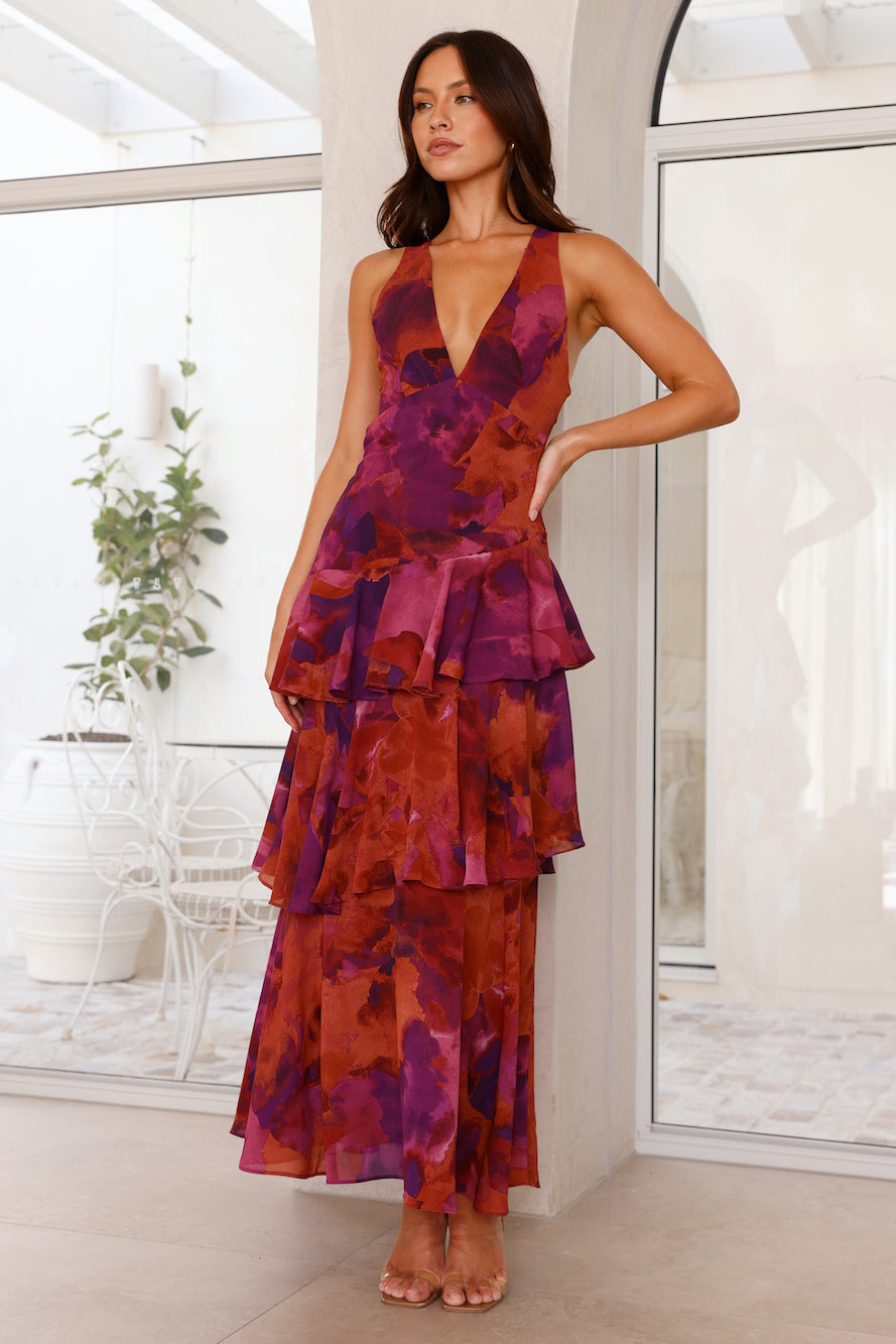 Sapphire Drift Maxi Dress