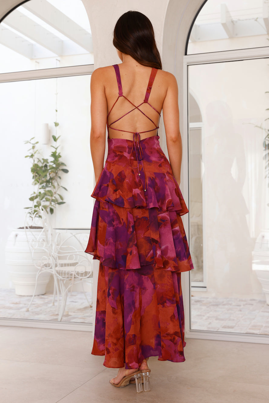 Sapphire Drift Maxi Dress