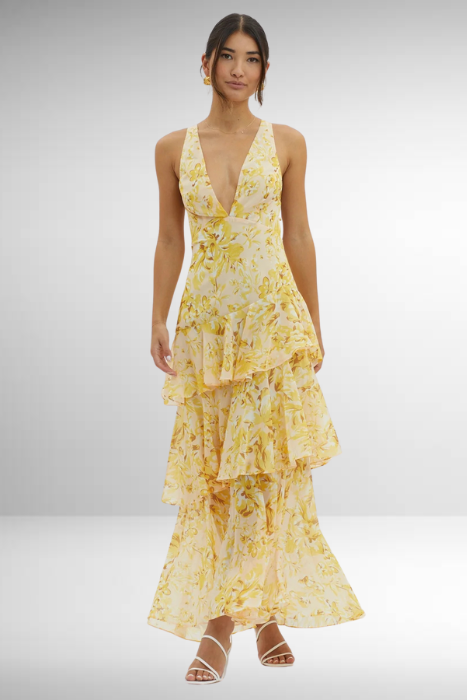 Sapphire Drift Maxi Dress
