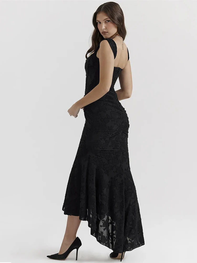 Sculpted Elegance Maxi Dress