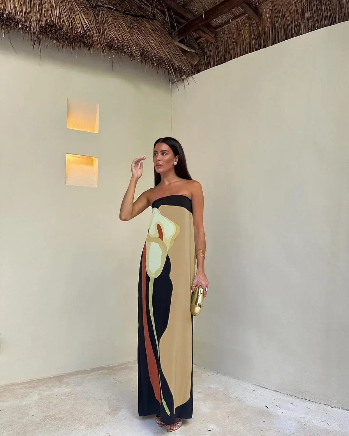 Modern Bloom Maxi Dress