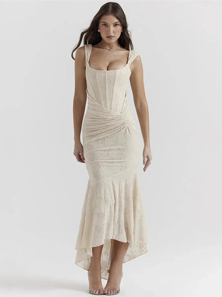 Sculpted Elegance Maxi Dress