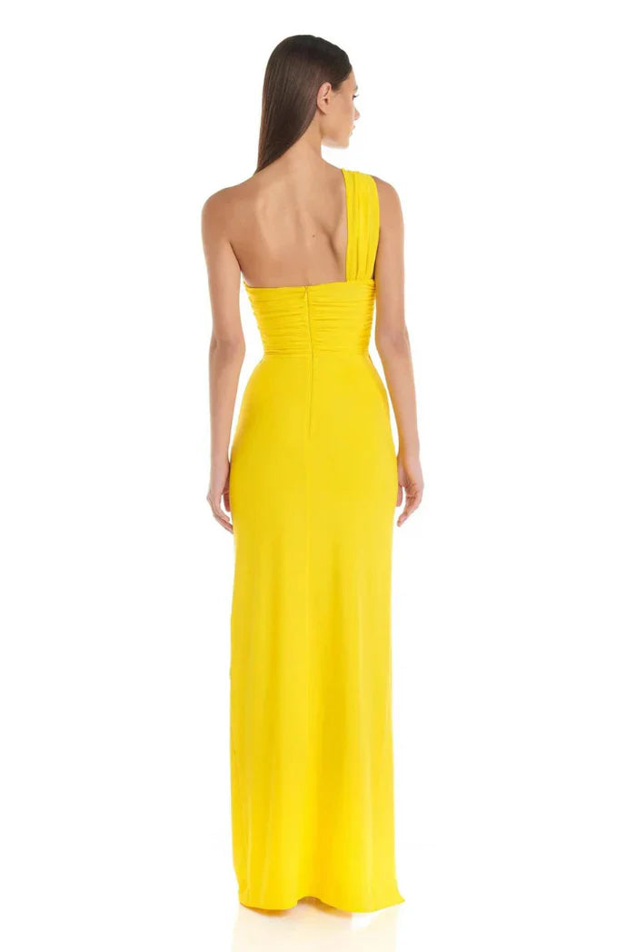 Golden Bloom Maxi Dress
