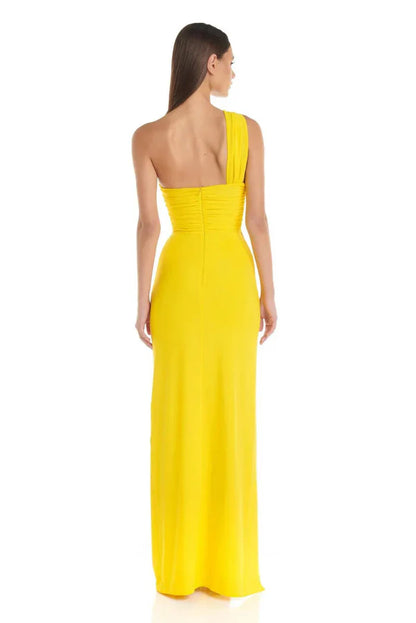 Golden Bloom Maxi Dress