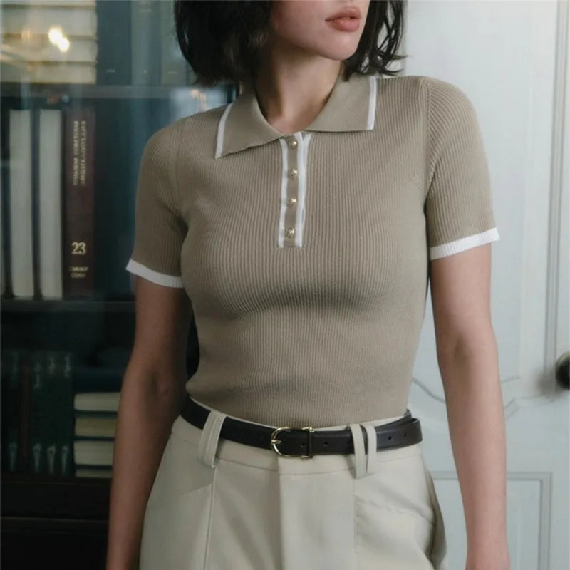 Knit Blouse Effortlessly Chic