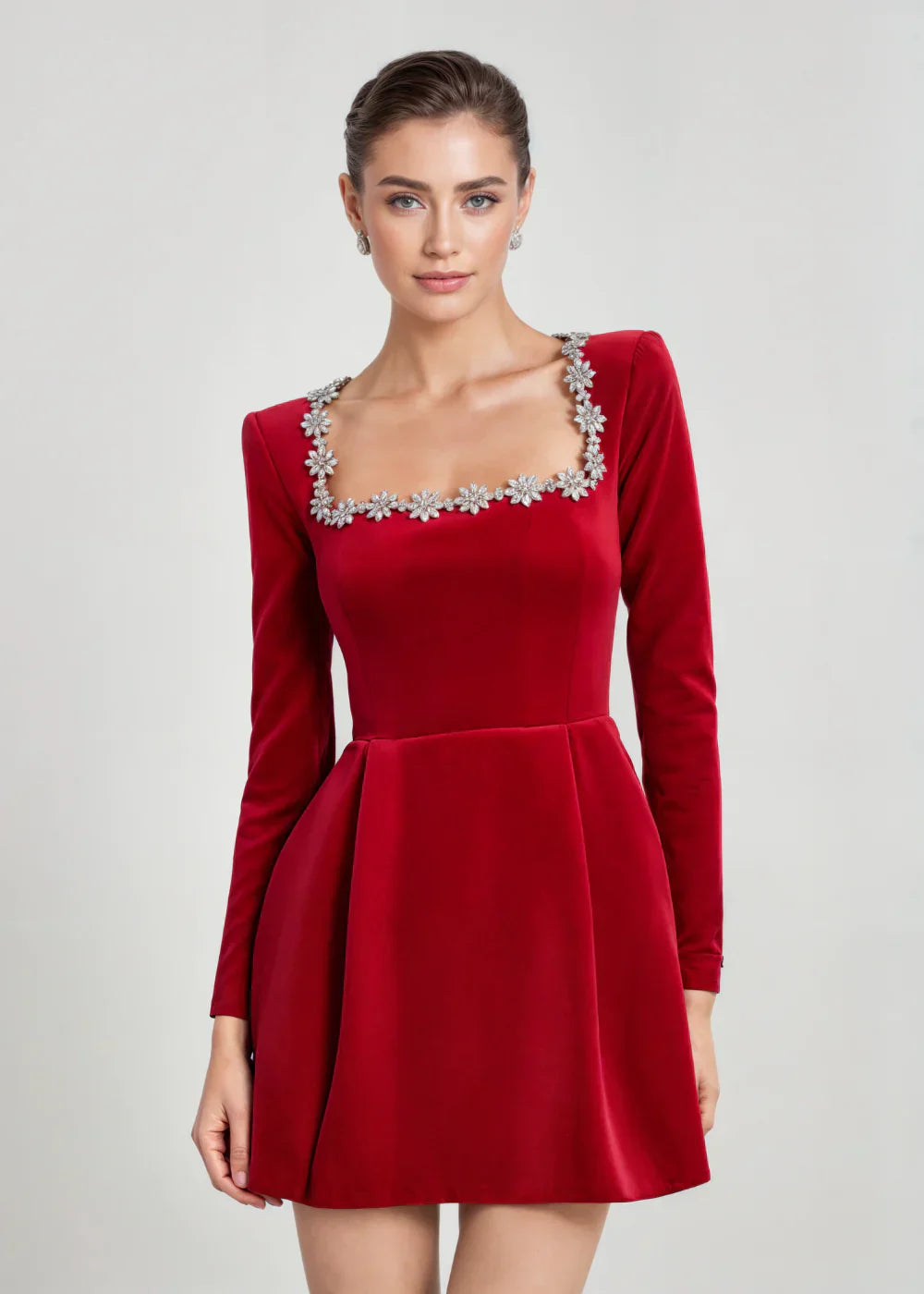 Velvet Mini Dress Quiet Luxury