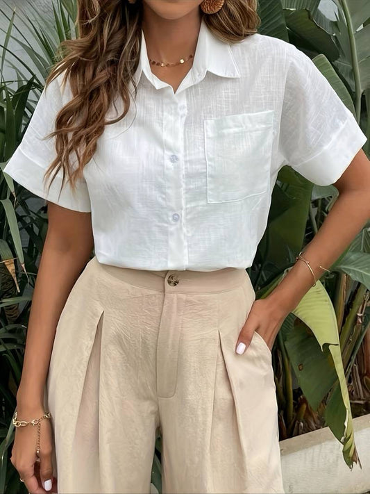 Buttoned Shirt Casual yet Refined