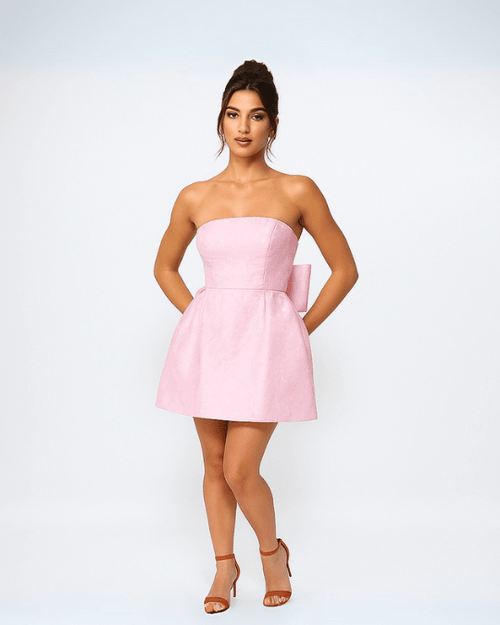 Crimson Mirage Mini Dress