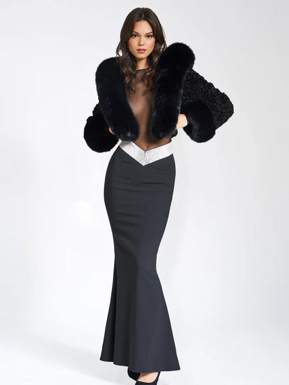 Kylie Fur Coat Luxurious