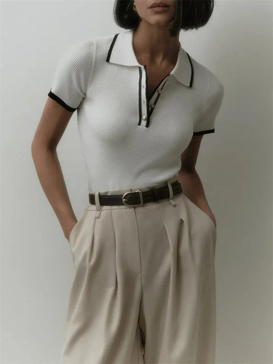 Knit Blouse Effortlessly Chic