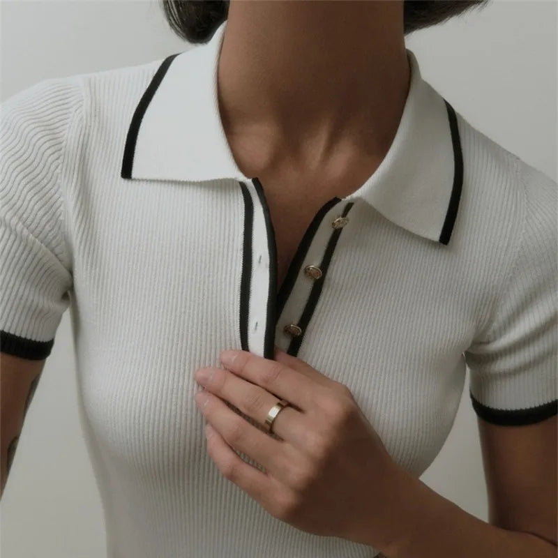 Knit Blouse Effortlessly Chic
