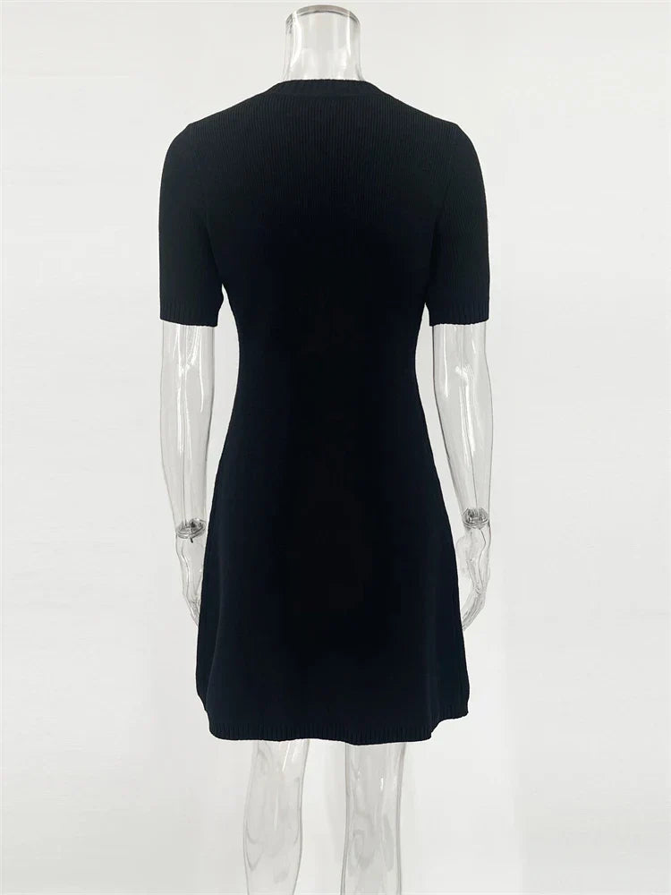 Knit Mini Dress Flow