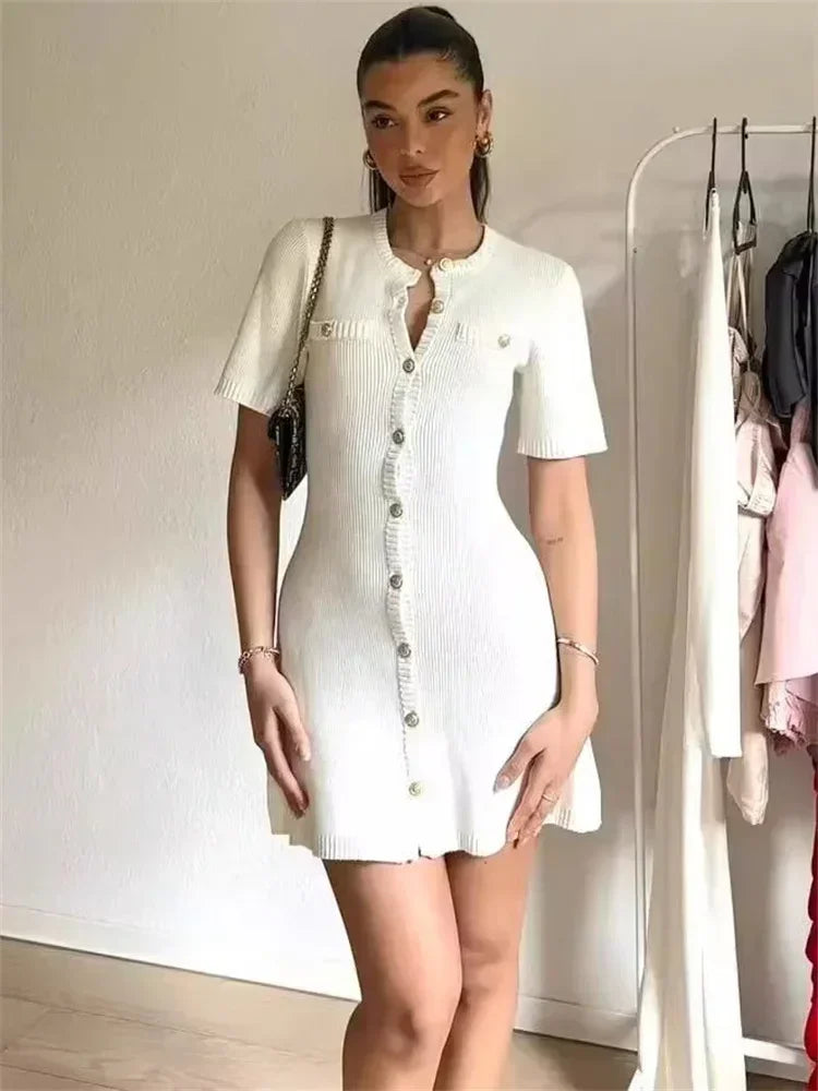 Knit Mini Dress Flow