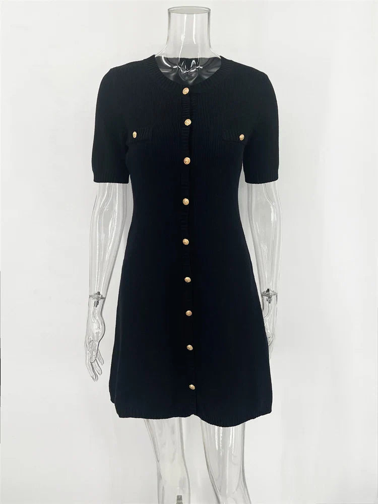 Knit Mini Dress Flow