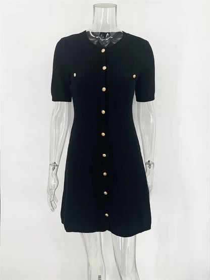 Knit Mini Dress Flow