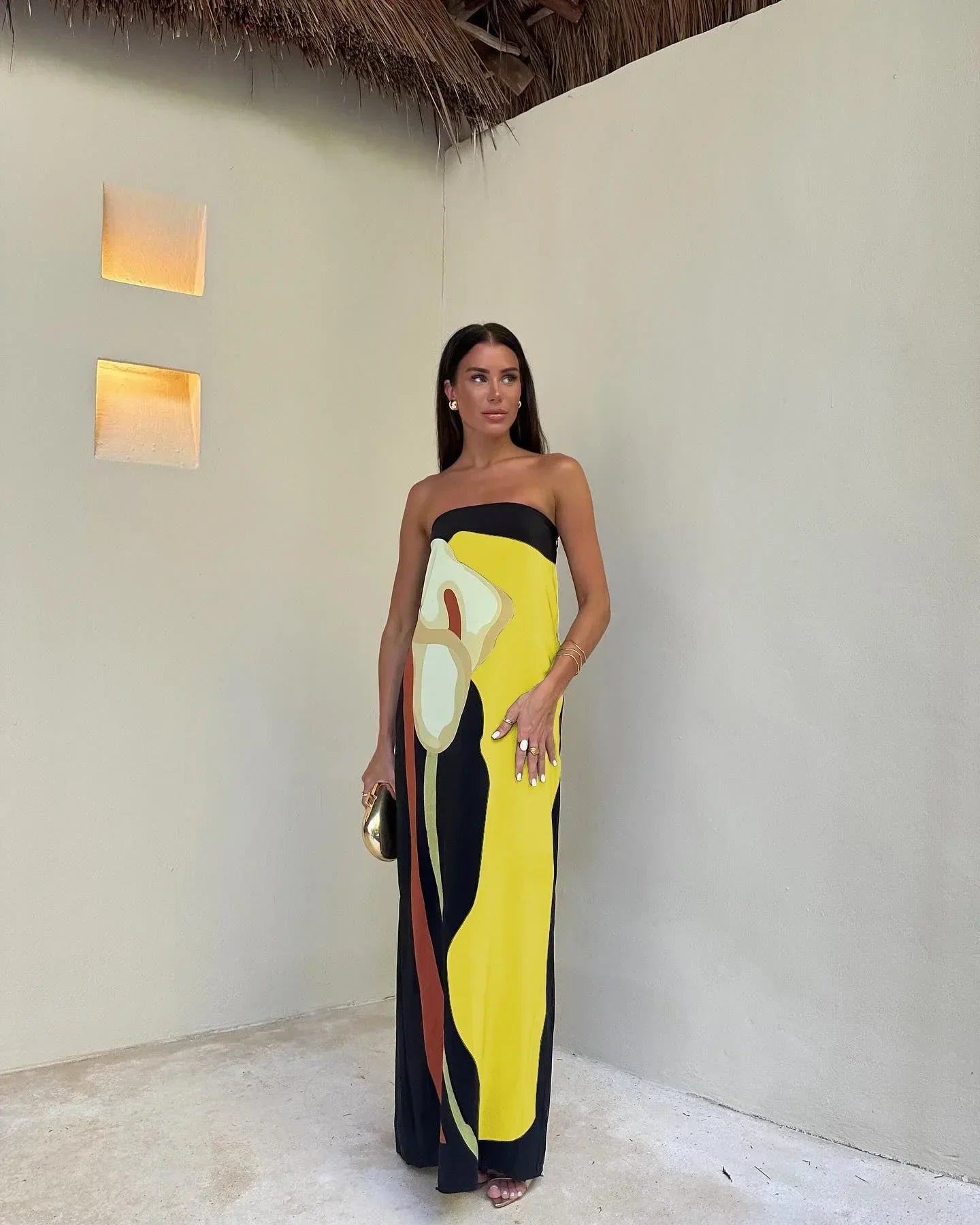 Modern Bloom Maxi Dress