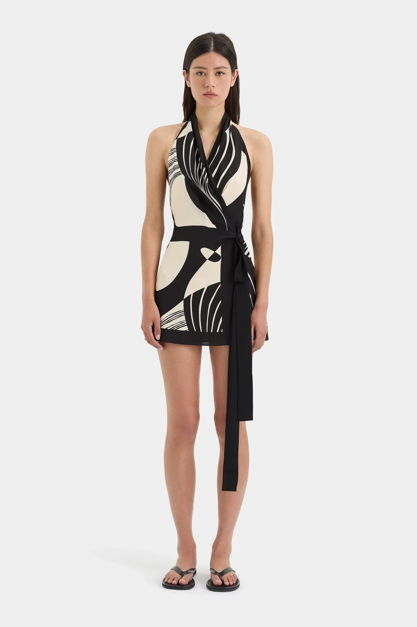 Ivory Cascade Mini Dress