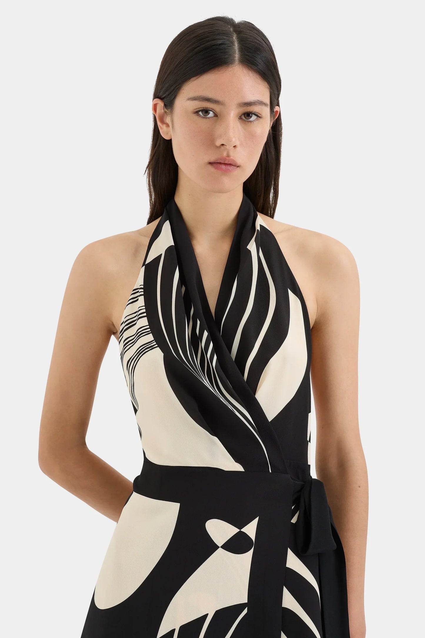 Ivory Cascade Mini Dress