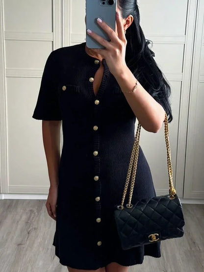 Knit Mini Dress Flow