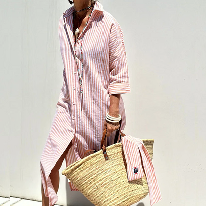 STRIPED DRESS SHIRT