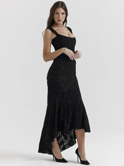 Sculpted Elegance Maxi Dress