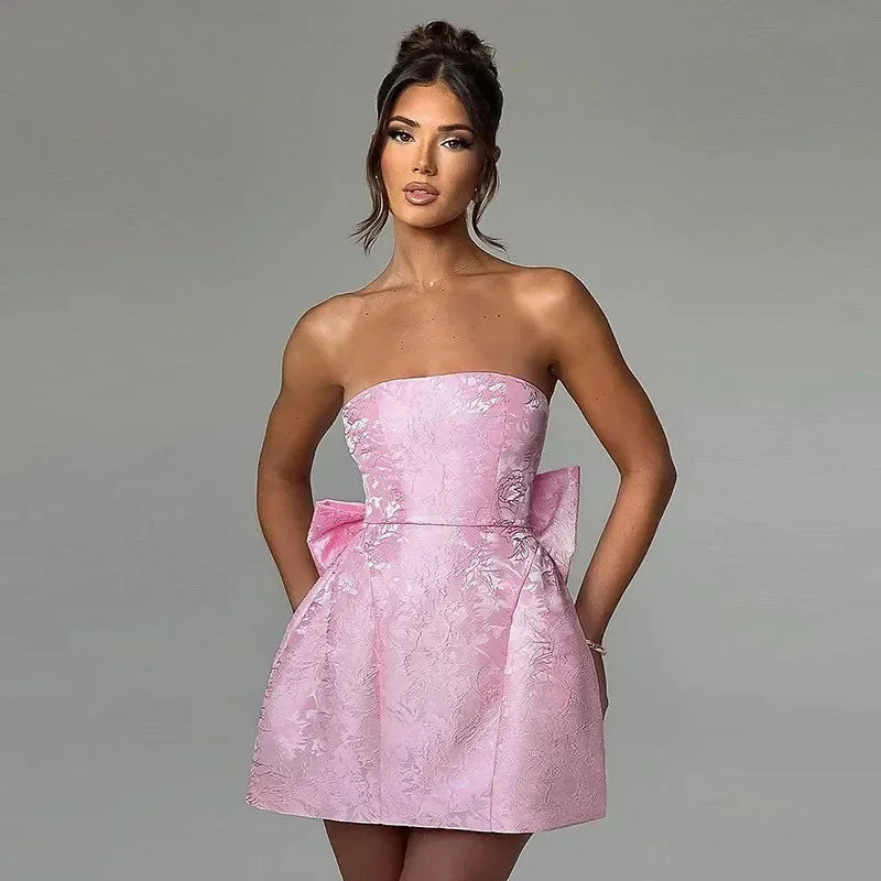 Crimson Mirage Mini Dress