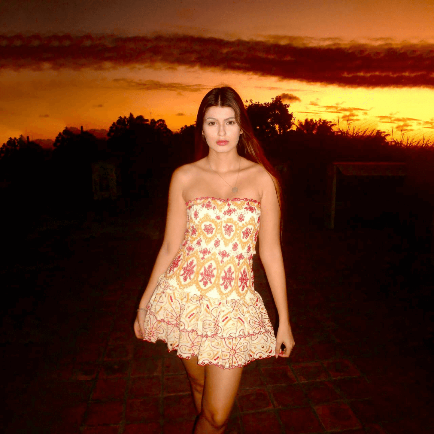 Obsidian Grace Mini Dress