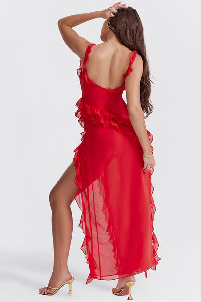 Ruffle Dress Noble Aura