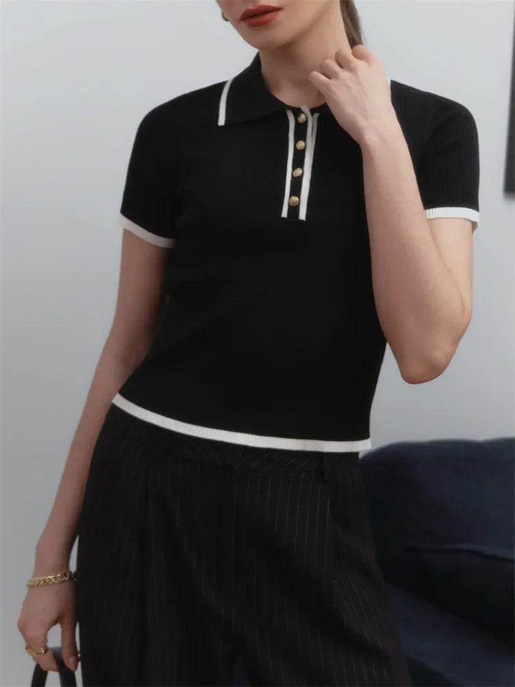 Knit Blouse Effortlessly Chic