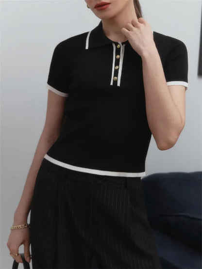 Knit Blouse Effortlessly Chic