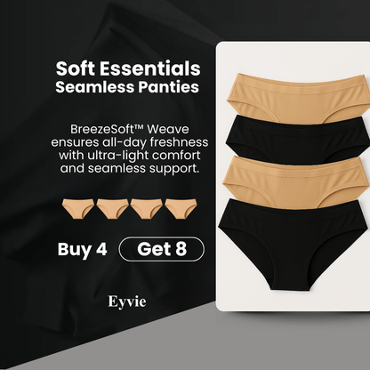 Soft Essentials Seamless Panties - Buy 4 Get 8
