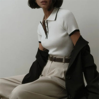Knit Blouse Effortlessly Chic