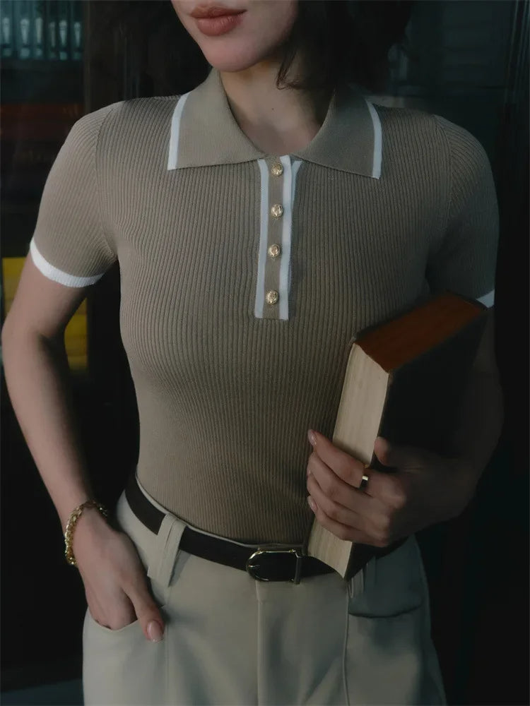 Knit Blouse Effortlessly Chic