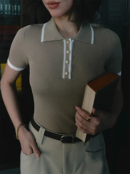 Knit Blouse Effortlessly Chic