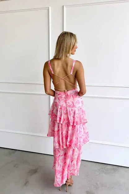 Sapphire Drift Maxi Dress