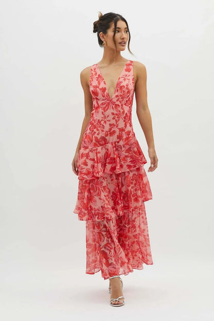 Sapphire Drift Maxi Dress