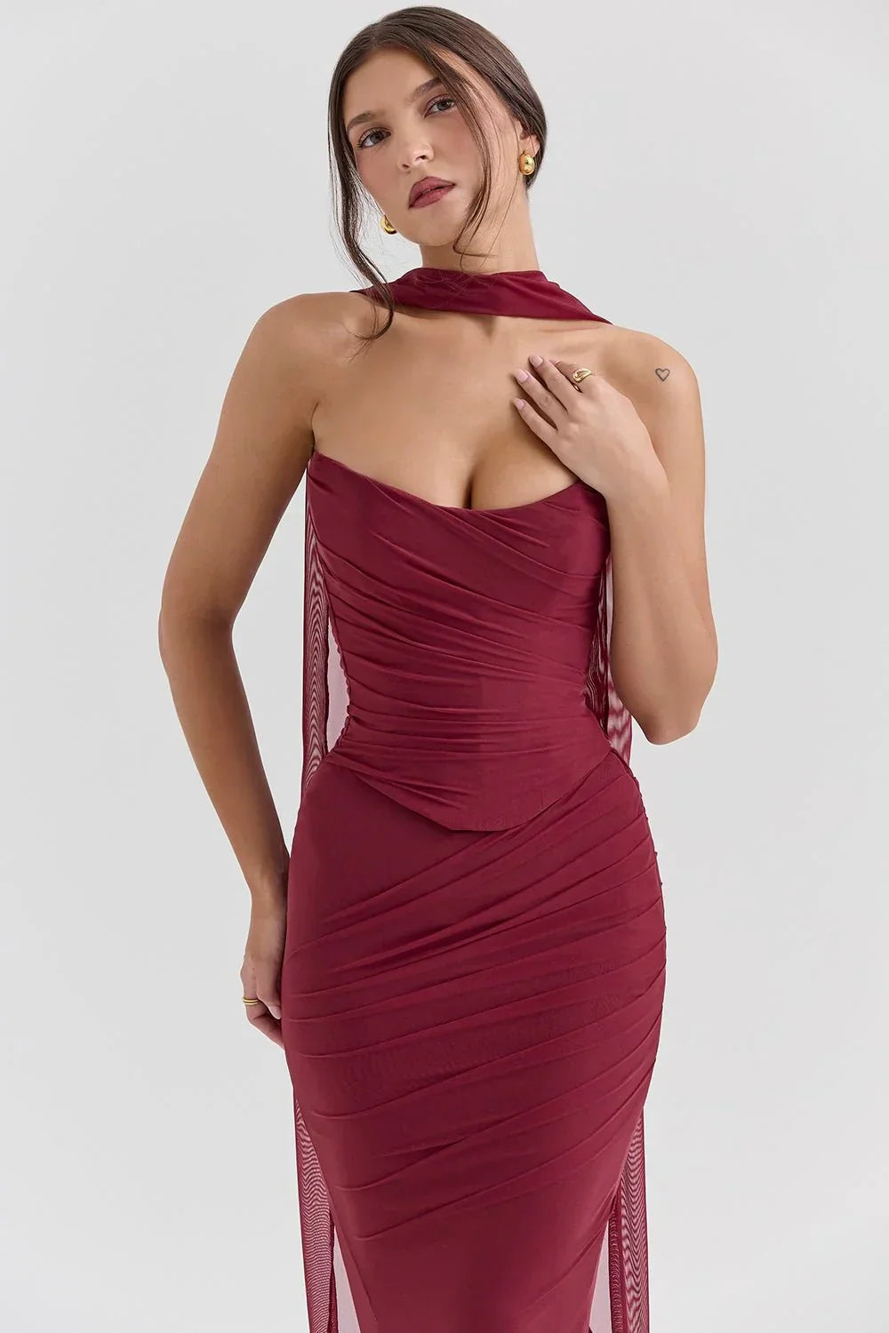 Timeless Burgundy Gown