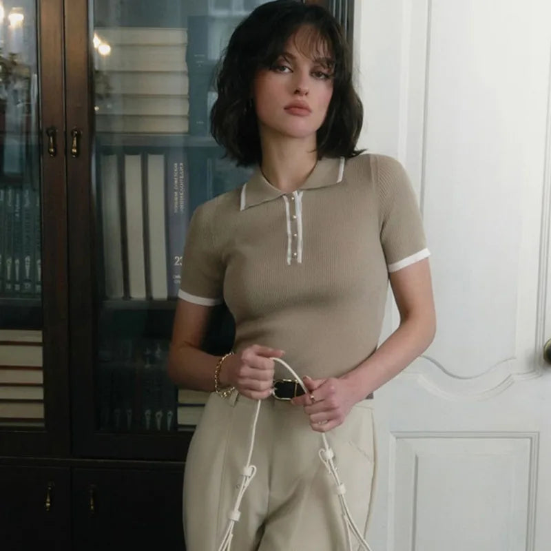 Knit Blouse Effortlessly Chic